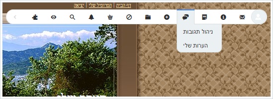This is how adminbar looks for the website administrator