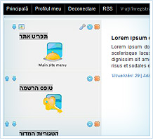 This is how the website looks in the builder mode